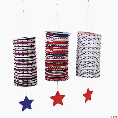 Patriotic Hanging Lanterns