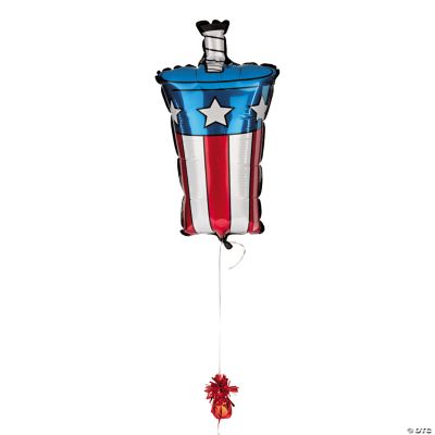 Patriotic Fireworks Mylar Balloon