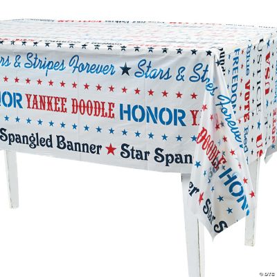 Patriotic Word Table Cover