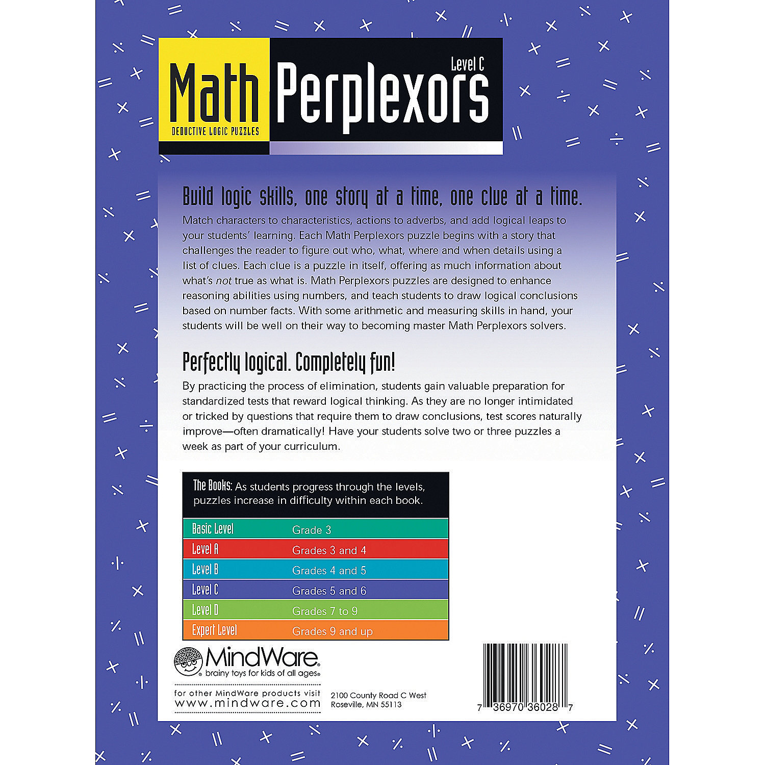 Math Perplexors Level C, Brainteasers & Puzzles, Math SkillBuilders