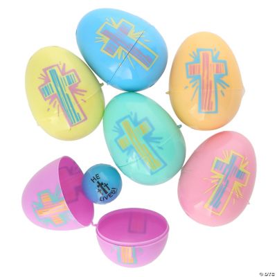 Religious Printed Toy-Filled Eggs