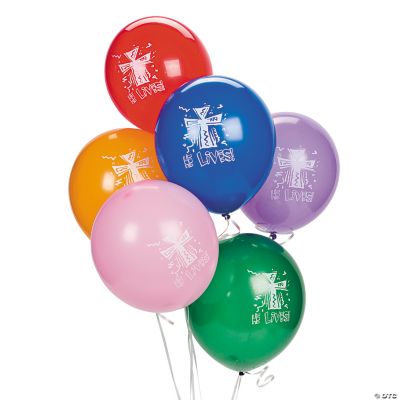 48 Latex “He Lives!” Balloons