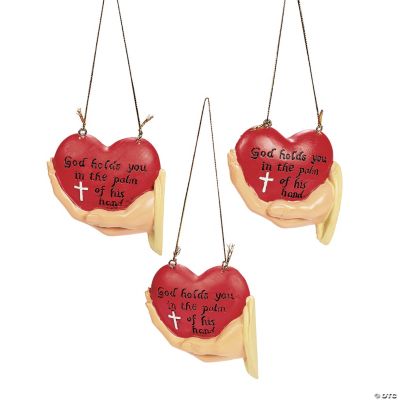 “God Holds You In The Palm of His Hand” Ornaments