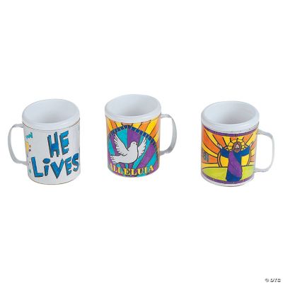 Color Your Own Easter Inspirational Mugs