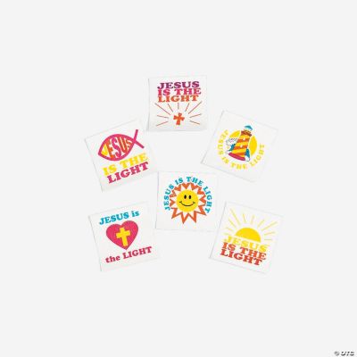 "Jesus Is The Light" Glow-In-The-Dark Tattoos