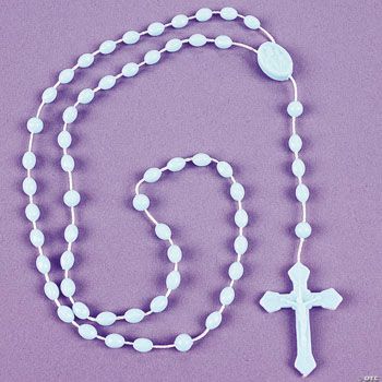 Rosary Cross Tattoos on Blue Rosary Beads  Necklaces  Novelty Jewelry  Party Themes   Events