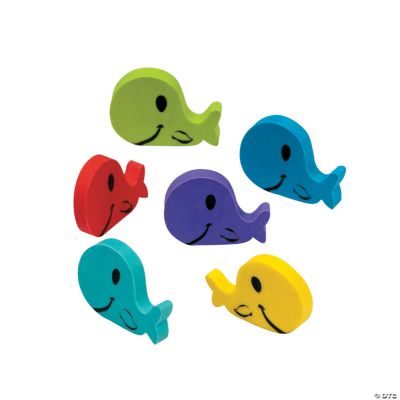 Whale Erasers