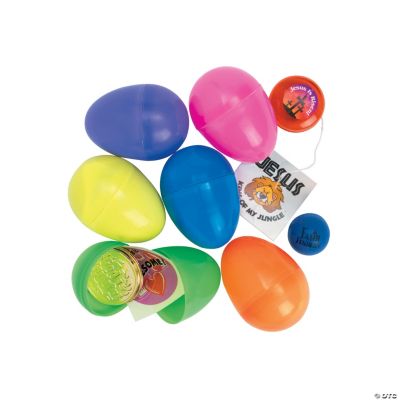 Religious Toy-Filled Bright Eggs