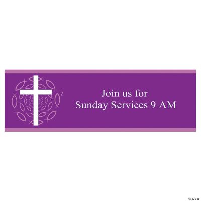 Personalized Medium “Welcome To Our Church” Banner
