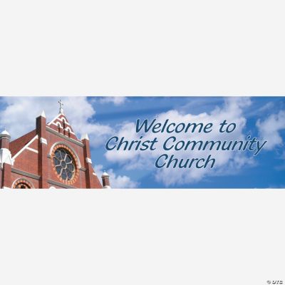 Personalized Religious Welcome Banner — Medium