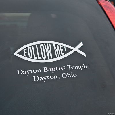 “Follow Me!” Personalized Car Window Decal