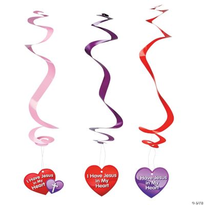 Religious Valentine Dangling Swirls