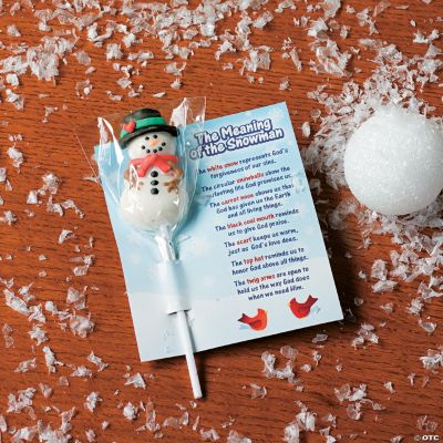 “Meaning of the Snowman” Suckers with Card