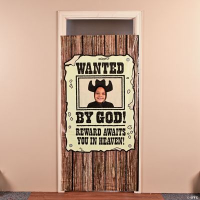 “Wanted By God!” Photo Door Banner