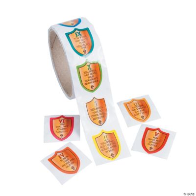 10 Commandments Lutheran/Catholic Stickers