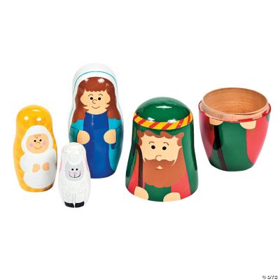 nativity scene nesting dolls