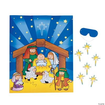 Pin The Star On The Nativity Game