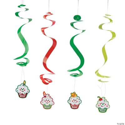 Happy Birthday Jesus Dangling Swirls
