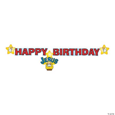 “Happy Birthday Jesus” Jointed Banner