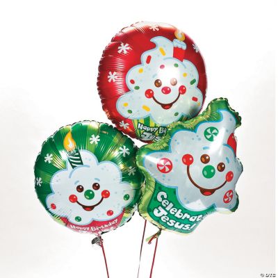 “Happy Birthday Jesus!” Mylar Balloons