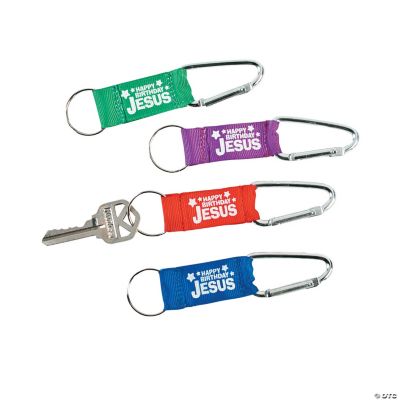 “Happy Birthday Jesus!” Belt Clip Key Chains
