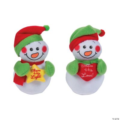 Plush “Share His Love” Snowmen