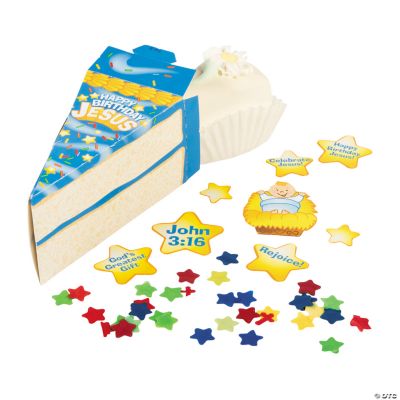 “Happy Birthday Jesus” Cake Favor Boxes