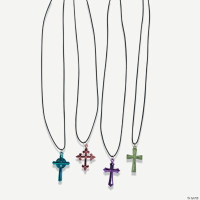 Metallic Cross Necklaces