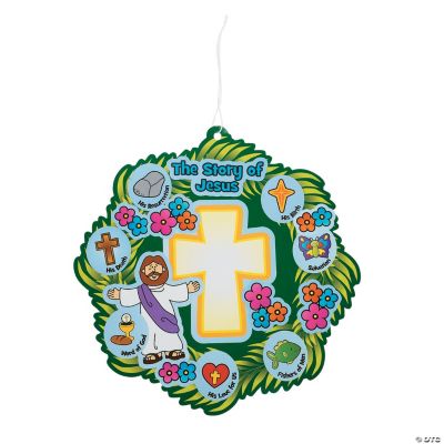 Wreath of Jesus' Life Make-A-Sticker Scenes
