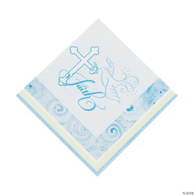 Blue Faithful Dove Lunch Napkins