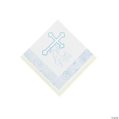 Blue Faithful Dove Beverage Napkins
