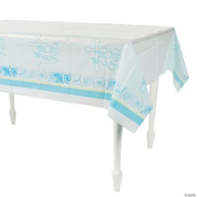 Blue Faithful Dove Table Cover