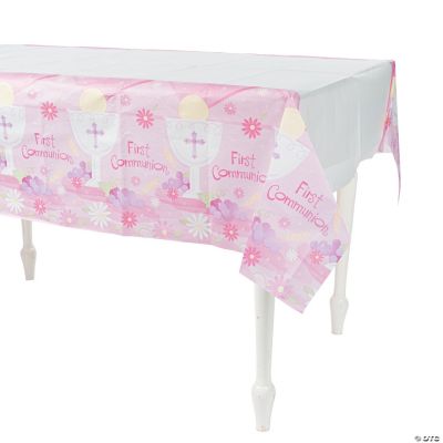 Pink “First Communion” Table Cover