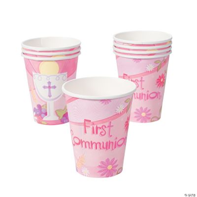 Pink “First Communion” Cups