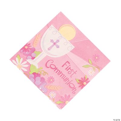 Pink “First Communion” Lunch Napkins