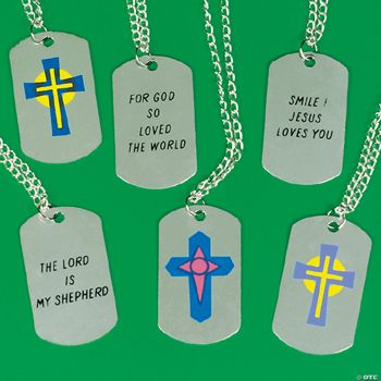 Religious Dog Tag Necklaces