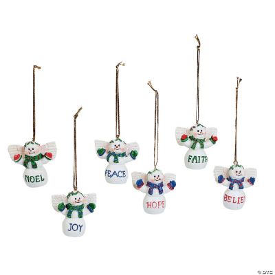 Mini Glitter Snow Angel Ornaments