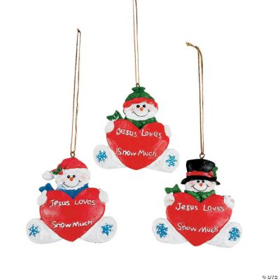 “Jesus Loves You Snow Much” Ornaments