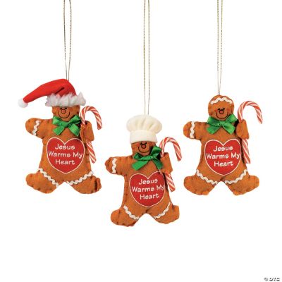“Jesus Warms My Heart” Candy Cane Holder Ornaments