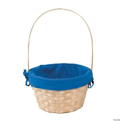 Personalized Basket With Blue Liner