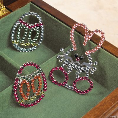 Easter Rhinestone Pins