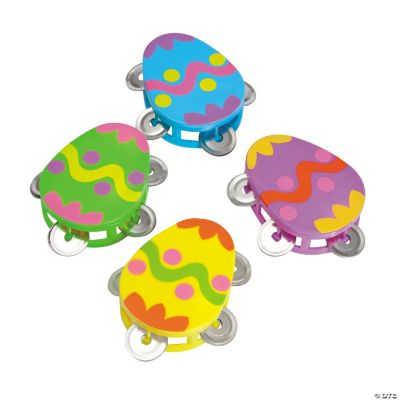 Easter Egg-Shaped Tambourines