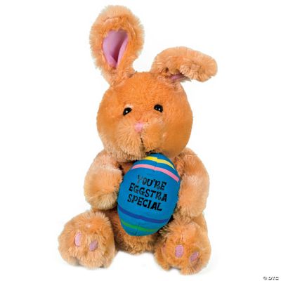 Plush “You're Eggstra Special” Brown Bunny