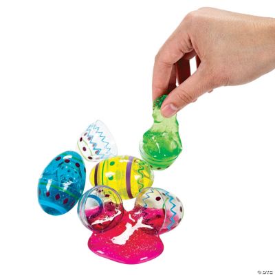 Egg-Shaped Glitter Putty