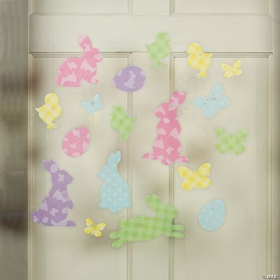 Easter Silhouette Window Clings