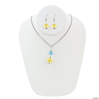 Easter Chick Jewelry Set