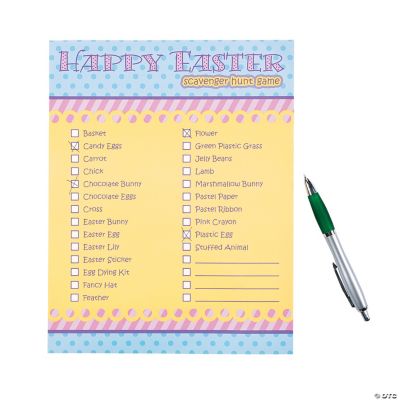 Easter Scavenger Hunt Game