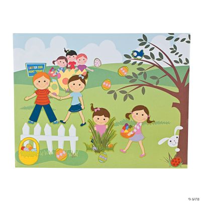 Make-An-Easter Egg Hunt Sticker Scenes
