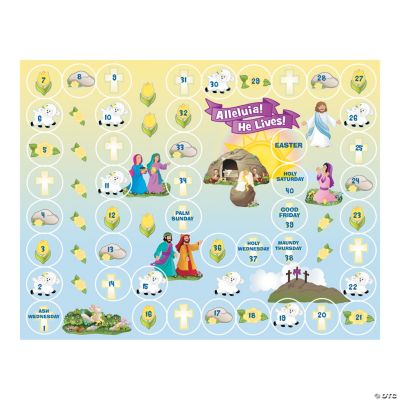 Make-A-Lent Calendar Sticker Scenes