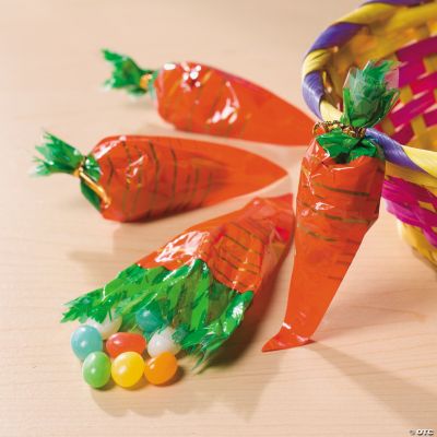 Carrot-Shaped Bags of Jelly Beans